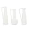 CosmoLiving by Cosmopolitan Set of 3 White Ceramic Modern Vase, 13", 12", 11"